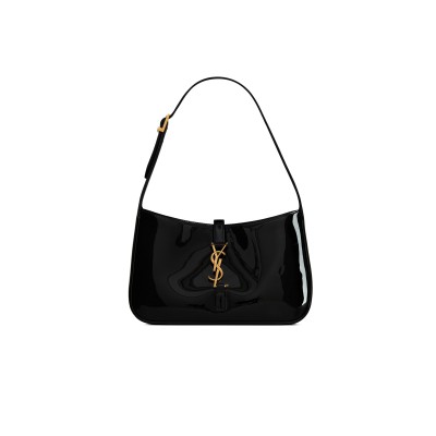 YSL LE 5 À 7 IN PATENT LEATHER 6572280UF0W1000 (23*16*6.5cm)